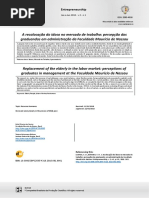 A Recolocação Do Idoso No Mercado de Trabalho- Percepção Dos Graduandos Em Administração Da Faculdade Maurício de Nassau