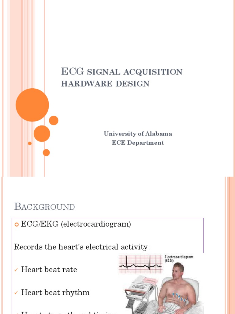 ECG Signal Acquisition Hardware Design | PDF | Electrocardiography ...