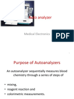 Auto Analyzer: Medical Electronics
