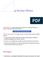 Carga Nuclear Efetiva: Blindagem e Cálculo de Zef