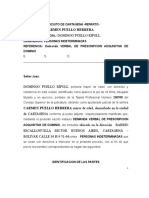 Demanda de Pertenencia o Prescripcion Adquisitiva