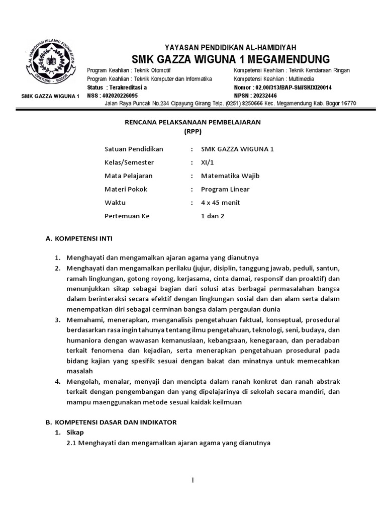 Bab 1 Program Linier