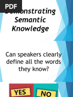 Demonstrating Semantic Knowledge Presentation