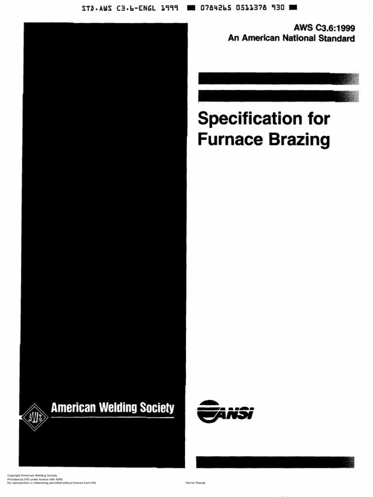 (AWS) Aws c3.6 Furnace Brazing PDF Thermocouple Calibration