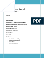 Trabajo Práctico N 2 Educación Rural