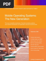 Mobile Operating Systems The New Generation