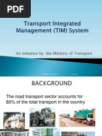 Download Transport Integrated Management TIM System Launch by ICT AUTHORITY SN41528336 doc pdf