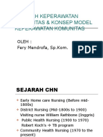 Sejarah Keperawatan Komunitas Konsep Model Keperawatan Komunitas