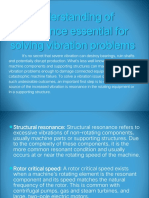 Understanding of Resonance Essential For Solving Vibration Problems