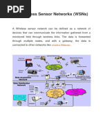 Wireless Sensor Networks (WSNS)