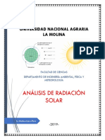 Analisis de Radiación Solar