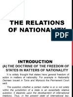 The Relations of Nationality