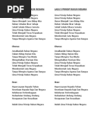 Lirik Lagu Setia - DEMI NEGARA YANG TERCINTA | PDF