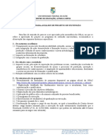 Roteiro para Analise de Projeto de Extensao