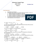 Cbse Class 8 Mathematics Sample Paper 22