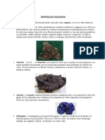 Minerales Oxidados