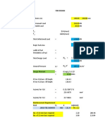 FDN design parameters and reinforcement calculation