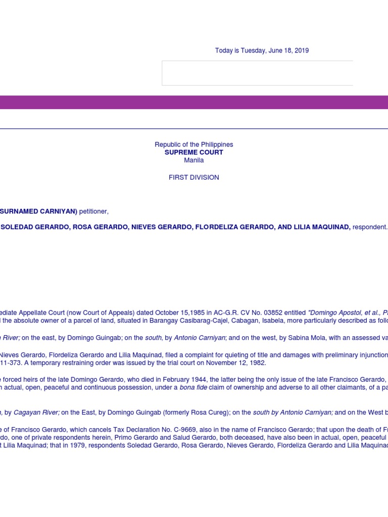 Supreme Court Ruling on Land Ownership | PDF | Lawsuit | Public Law