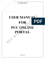 User Manual FOR Puc Online Portal