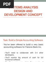 Systems Analysis Design and Development Concept