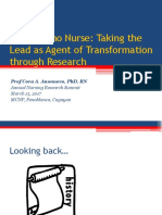 Talk Fil Nurse Taking Lead As AgentofTransformation Through Research