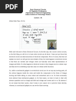 Basic Electrical Circuits DR Nagendra Krishnapura Department of Electrical Engineering Indian Institute of Technology Madras Lecture - 01