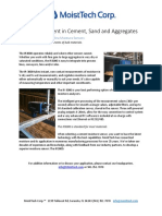 1.moisture Content in Cement Sand - Aggregates