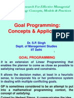 Goal Programing