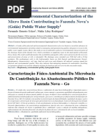 Physico-Environmental Characterization of the Micro Basin Contributing to Fazenda Nova’s (Goiás) Public Water Supply