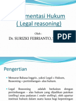 Legal Reasoning: Analisis dan Implementasi