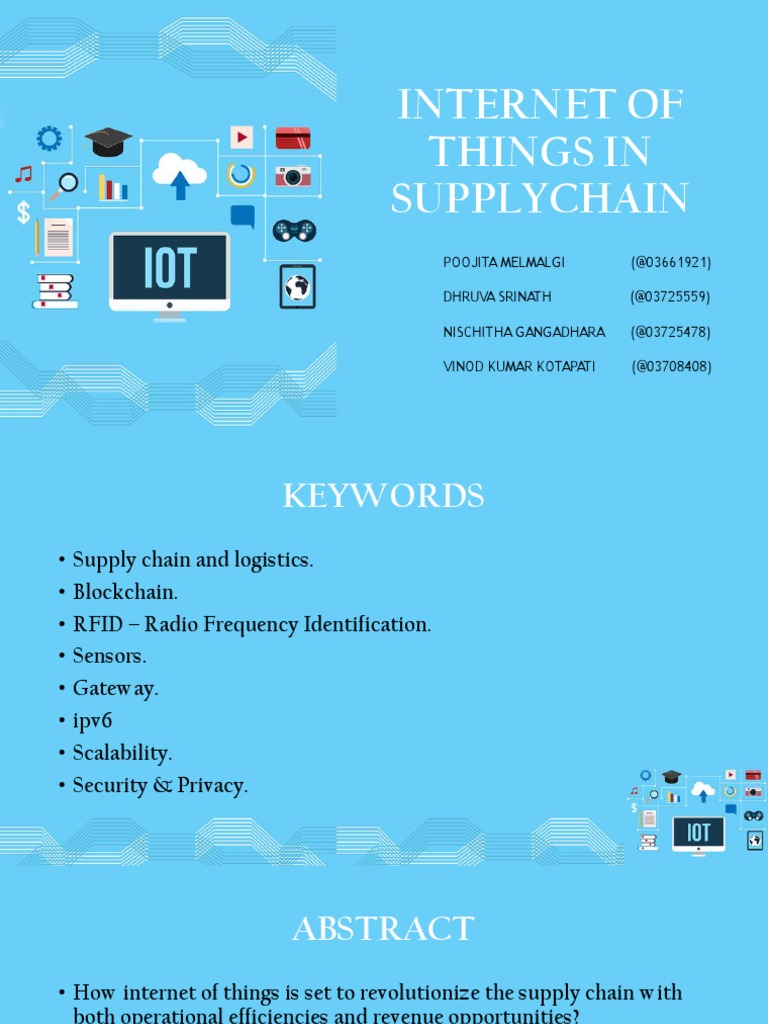 IoT Transforming Supply Chain Management | PDF | Internet Of Things | I Pv6
