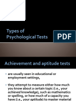 Types of PsyTests