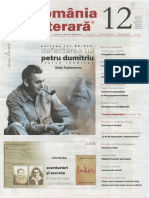 Aventurieri Si Secrete in Pensiunea Doamnei Perris (Romania Literara Nr. 12, 2019)