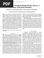 Trading in The Foreign Exchange Market (Forex) : A Study On Purchase Intention