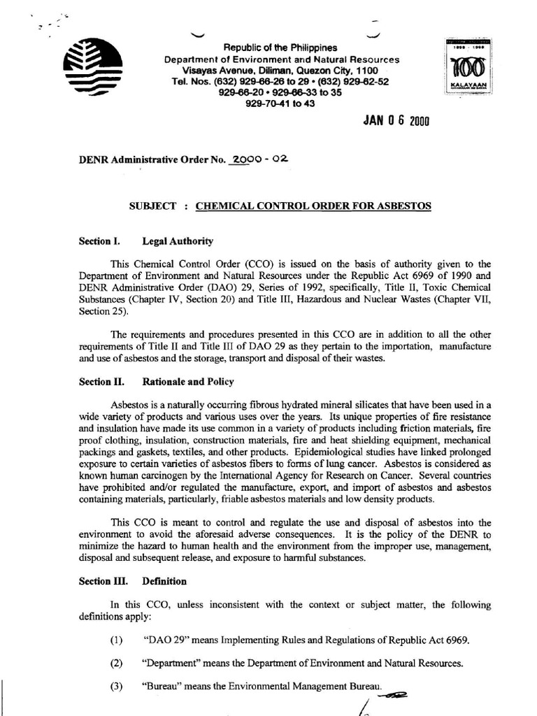 Exemption of Isocyanate | Download Free PDF | Asbestos | Waste Management