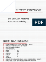 Instruksi Test Psikologi