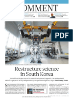 Comment: Restructure Science in South Korea
