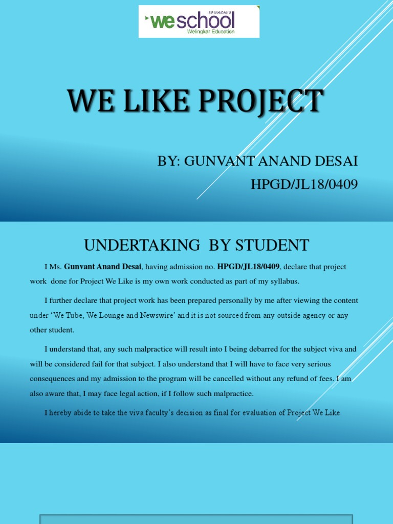 Project We Like: Student Undertaking | PDF | Volkswagen Group | Wind Power