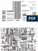 365B and 365B II Excavator Electrical Schematic: Machine Harness Connector and Component Locations