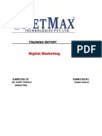Digital Marketing: Training Report