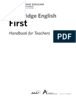 FCE - Cambridge English First Exam - Handbook For Teachers