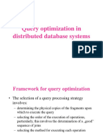 Query Optimization in Distributed Database Systems