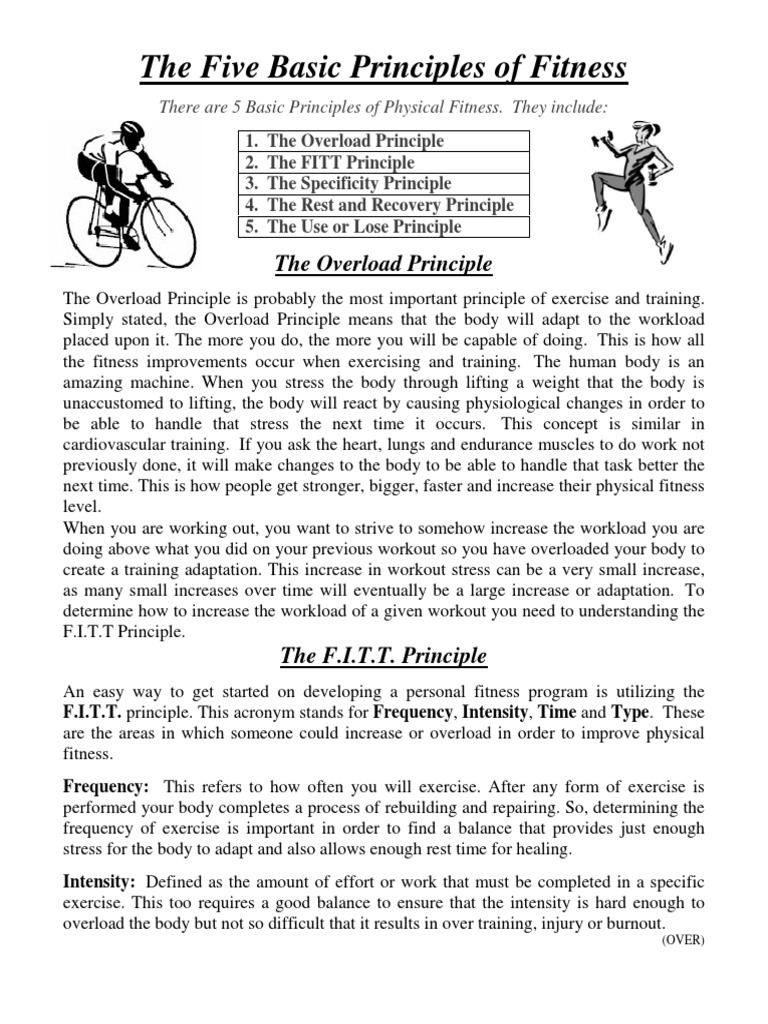 Five Basic Principles of Fitness | PDF | Strength Training | Physical ...