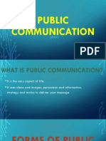Forms of Public Communication