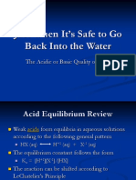 Just When It's Safe To Go Back Into The Water: The Acidic or Basic Quality of Salts