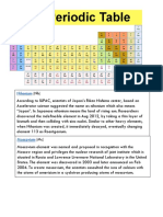 Periodic Table of Elements