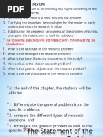 Statement of The Problem | PDF | Question | Qualitative Research