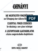 Dohnanyi - Piano - Essential Finger Exercises PDF