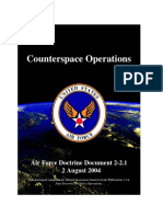 AFDD Template Guide Counterspace Operations: 20 September 2002 Air Force Doctrine Document 2-2.1 2 August 2004