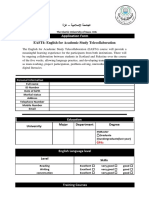 IUG EAST4 Application Form